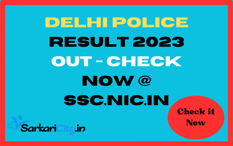 Delhi Police Result 2023